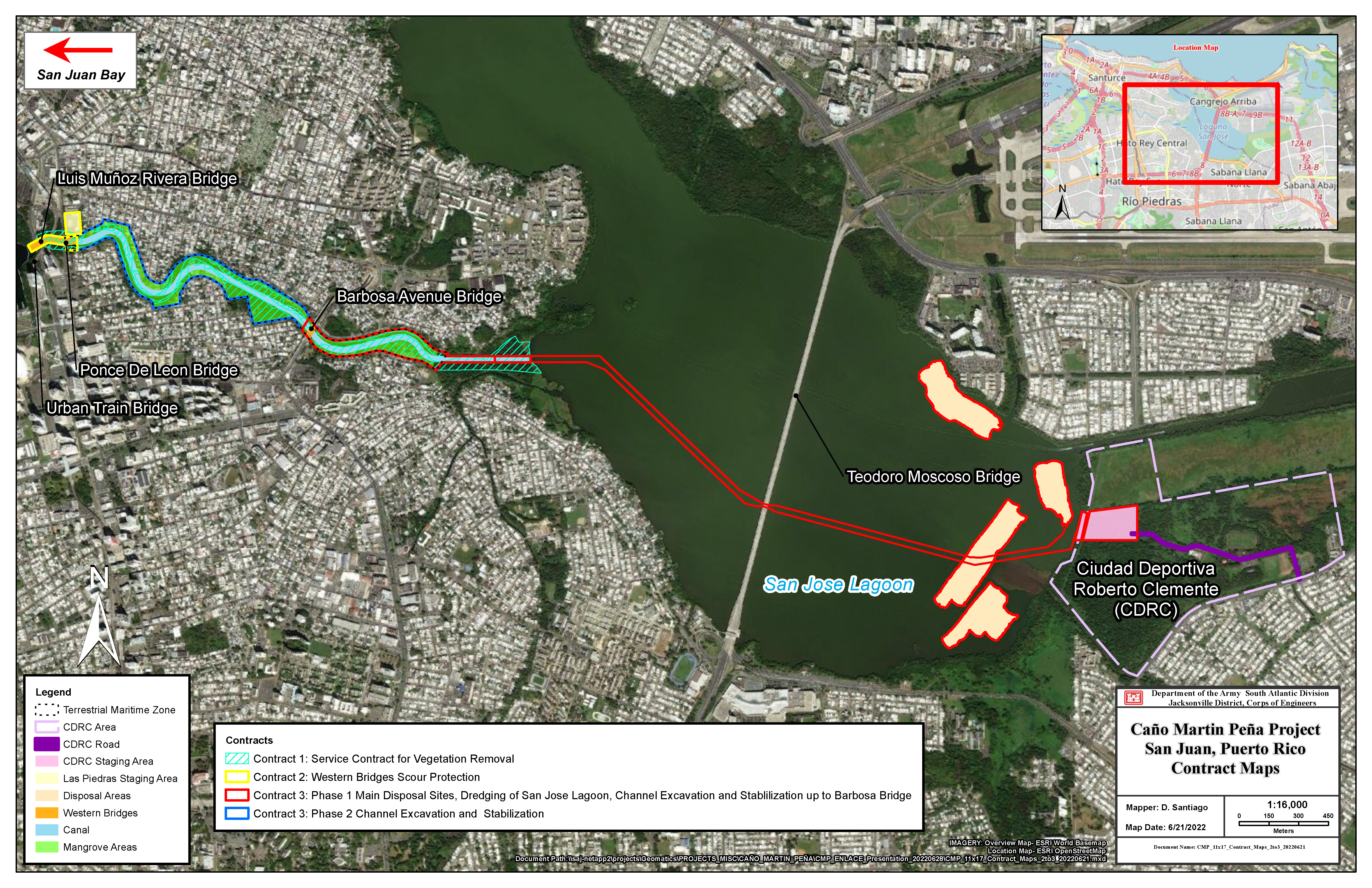 MAP- he Martin Peña Canal is a tidal canal approximately 3.8 miles long connecting San Juan Bay and the San Jose Lagoon in metropolitan San Juan. MAP- he Martin Peña Canal is a tidal canal approximately 3.8 miles long connecting San Juan Bay and the San Jose Lagoon in metropolitan San Juan.